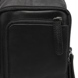 The Chesterfield Brand C58.028400 Riga Δερμάτινη Τσάντα Στήθους/Cross Bodybag Μαύρη 4