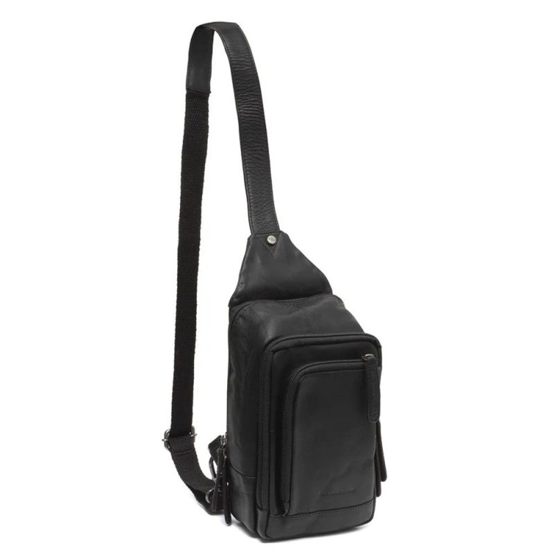 The Chesterfield Brand C58.028400 Riga Δερμάτινη Τσάντα Στήθους/Cross Bodybag Μαύρη The Chesterfield