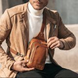 The Chesterfield Brand C58.028431 Riga Δερμάτινη Τσάντα Στήθους/Cross Bodybag Ταμπά 6