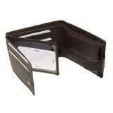 ALPHA STATUS 10106-0 RFID Δερμάτινο Ανδρικό Πορτοφόλι Καφέ 2