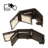 ALPHA STATUS 10111-0 RFID Δερμάτινο Ανδρικό Πορτοφόλι Καφέ 4