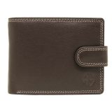 ALPHA STATUS 10111-0 RFID Δερμάτινο Ανδρικό Πορτοφόλι Καφέ 1