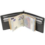 ALPHA STATUS 10112-0 RFID Δερμάτινο Ανδρικό Πορτοφόλι με Πιάστρα Καφέ 4