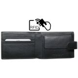ALPHA STATUS 10113-0 RFID Δερμάτινο Ανδρικό Πορτοφόλι Μαύρο 5