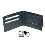 ALPHA STATUS 10113-0 RFID Δερμάτινο Ανδρικό Πορτοφόλι Μπλε 3