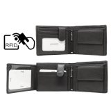 ALPHA STATUS 10114-0 RFID Δερμάτινο Ανδρικό Πορτοφόλι Μαύρο 4