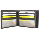 Kappa 1123 Δερμάτινο Ανδρικό Πορτοφόλι με RFID Μαύρο 3