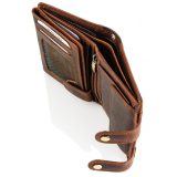 Kion 5452L KARA Δερμάτινο Ανδρικό Πορτοφόλι με RFID Καφέ 2