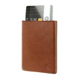 Valenta 581714 Card Case Pocket Δερμάτινο Πορτοφόλι Καρτών με RFID Ταμπά Cognac 2