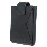 Valenta 582377 Card Case Pocket Δερμάτινο Πορτοφόλι Καρτών με RFID Μπλε 1