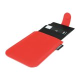 Valenta 583770 Card Case Pocket Slide Δερμάτινο Πορτοφόλι Καρτών με RFID Κόκκινο 2