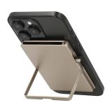 Valenta 589321 Cardprotector Stand Πορτοφόλι Καρτών Αλουμινίου MagSafe Natural 5