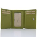 Kion 8057 Μικρό Δερμάτινο Γυναικείο Πορτοφόλι Πράσινο 4