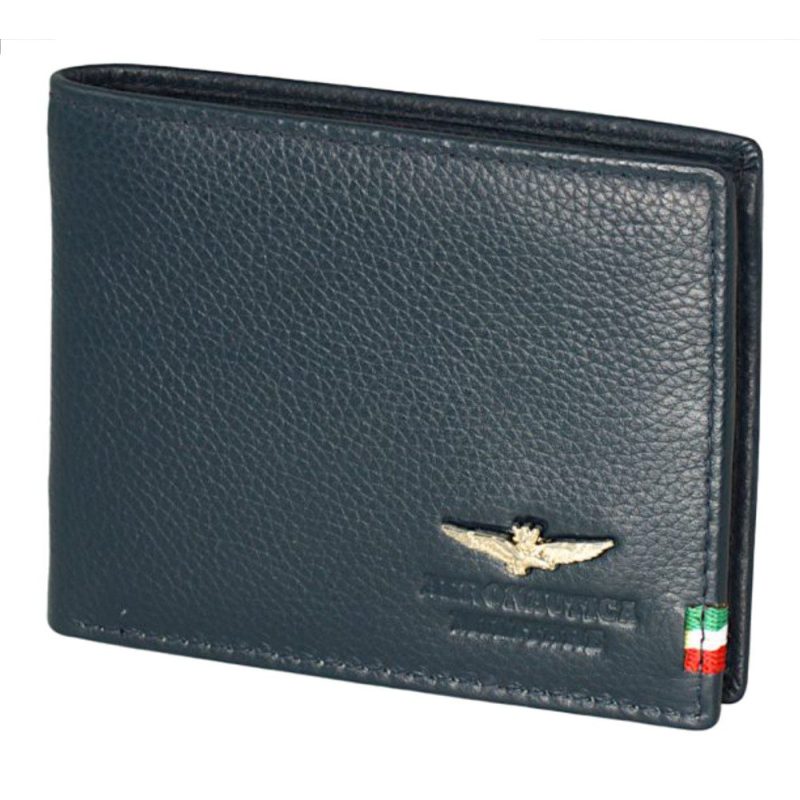 Aeronautica Militare AM-101 Δερμάτινο Ανδρικό Πορτοφόλι Μπλε Aeronautica militare