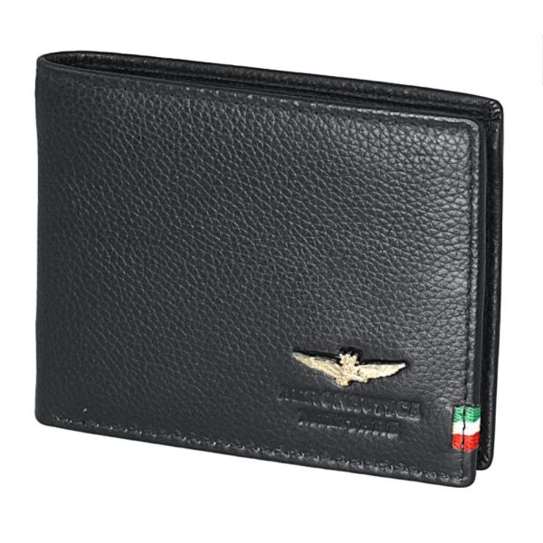 Aeronautica Militare AM-101 Δερμάτινο Ανδρικό Πορτοφόλι Μαύρο