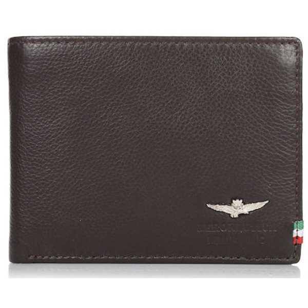 AERONAUTICA MILITARE AM-103 δέρμα πορτοφόλι καφέ