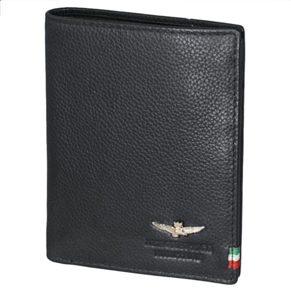Aeronautica Militare AM-105 Δερμάτινο Ανδρικό Πορτοφόλι Μαύρο
