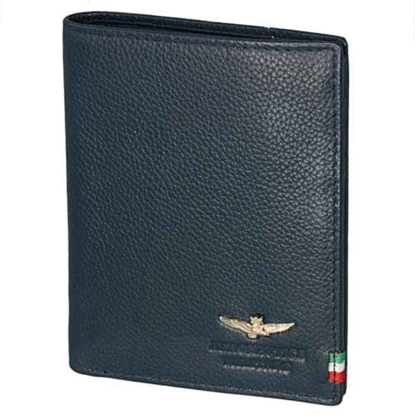 Aeronautica Militare AM-105 Δερμάτινο Ανδρικό Πορτοφόλι Μπλε