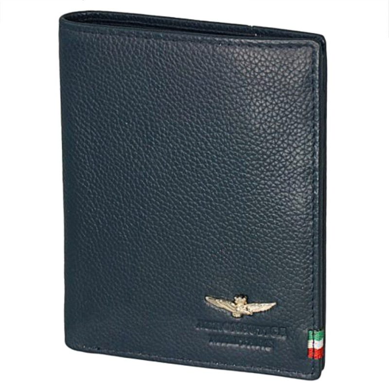 Aeronautica Militare AM-105 Δερμάτινο Ανδρικό Πορτοφόλι Μπλε Aeronautica militare