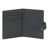 Aeronautica Militare AM-260 Mag Wallet Δερμάτινο Πορτοφόλι Καρτών με RFID Μαύρο 4