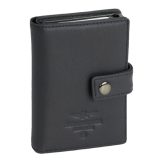 Aeronautica Militare AM-260 Mag Wallet Δερμάτινο Πορτοφόλι Καρτών με RFID Μαύρο 1