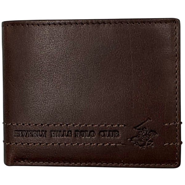 Beverly Hills Polo Club BH-1740 Δέρμα Πορτοφόλι Καφέ