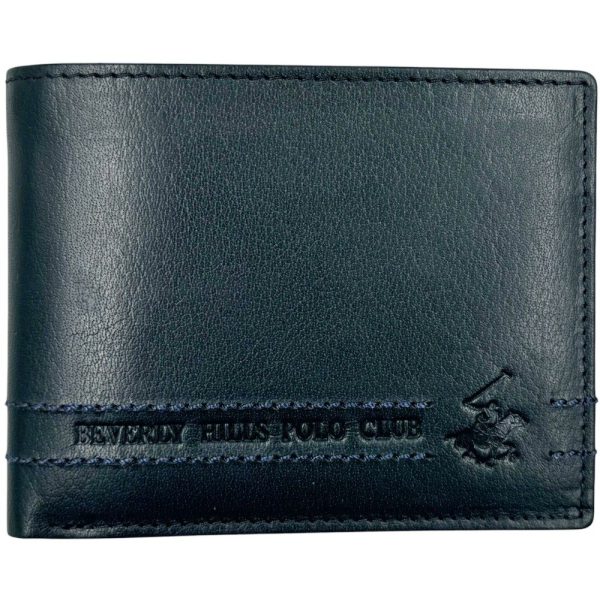 Beverly Hills Polo Club BH-1742 Δέρμα Πορτοφόλι Μπλε