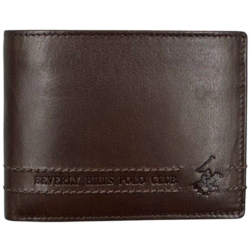 Beverly Hills Polo Club BH-1742 Δέρμα Πορτοφόλι Καφέ Beverly hills Polo club