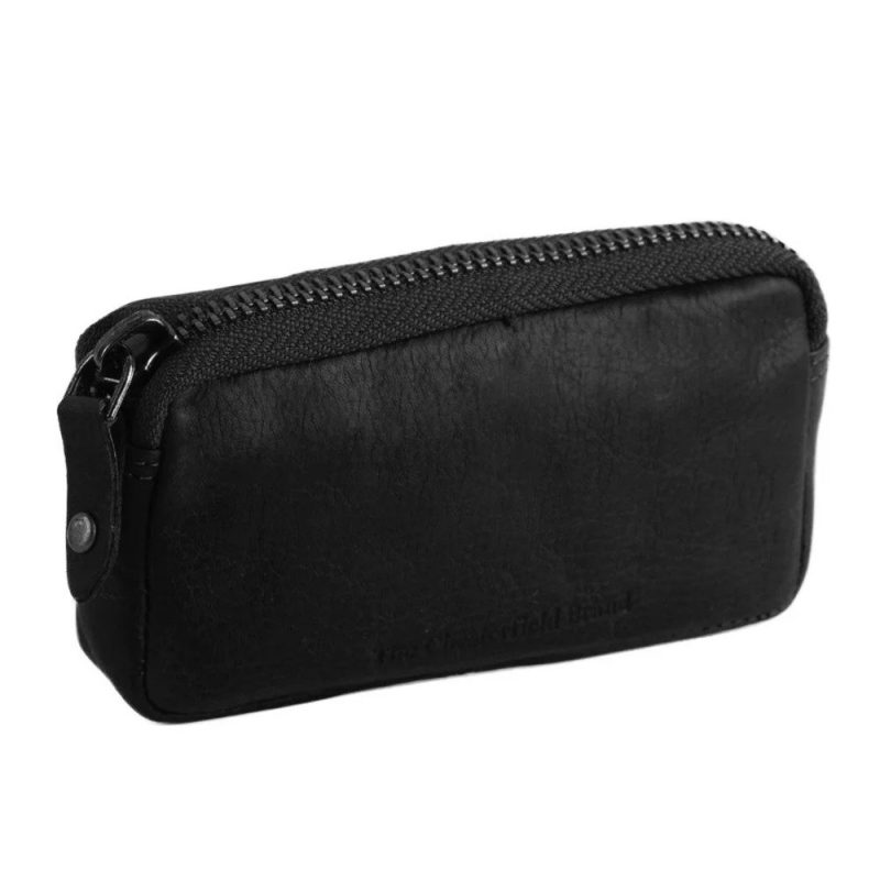 The Chesterfield Brand C08.041300 Δερμάτινη Κλειδοθήκη - Πορτοφόλι Μαύρο The Chesterfield