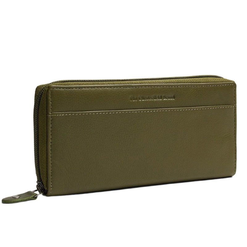 The Chesterfield Brand C08.062702 Δερμάτινο Γυναικείο Πορτοφόλι με RFID Πράσινο/Olive The Chesterfield
