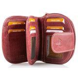 Kion H1025 SUEDE Πορτοφόλι Γυναικείο Δέρμα Μπορντό 3