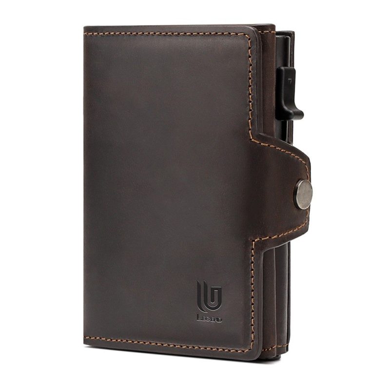 Legend LGDW-221-B Δερμάτινο Πορτοφόλι RFID Καφέ LEGEND ACCESSORIES