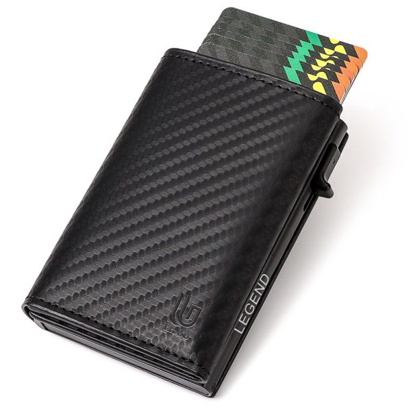 Legend LGDW-222-A Πορτοφόλι RFID με Carbon Fiber Μαύρο