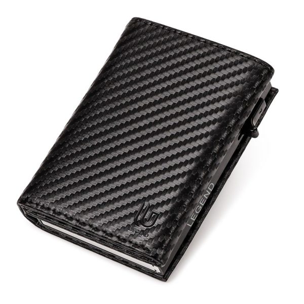 Legend LGDW-222 Πορτοφόλι RFID με Carbon Fiber Μαύρο 
