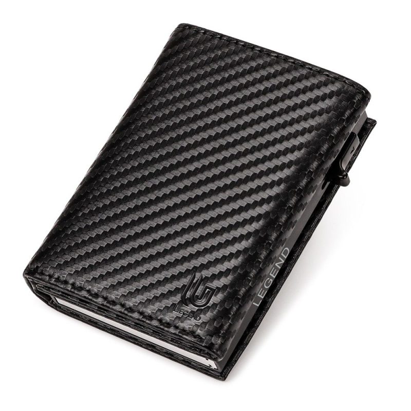 Legend LGDW-222 Πορτοφόλι RFID με Carbon Fiber Μαύρο LEGEND ACCESSORIES