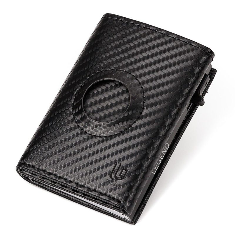 Legend LGDW-223-A AirTag Πορτοφόλι από CarbonFiber με RFID Μαύρο LEGEND ACCESSORIES