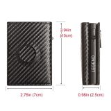 Legend LGDW-223 AirTag Πορτοφόλι από CarbonFiber με RFID Μαύρο  4