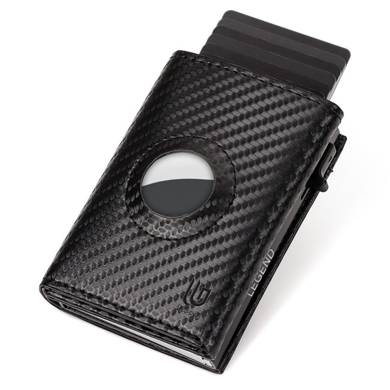 Legend LGDW-223 AirTag Πορτοφόλι από CarbonFiber με RFID Μαύρο LEGEND ACCESSORIES