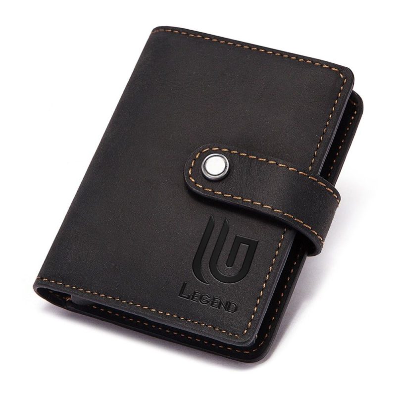 Legend LGDW-225 Δερμάτινο Πορτοφόλι με RFID Μαύρο LEGEND ACCESSORIES