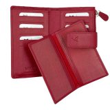 Luxus LX2289 Δερμάτινο Γυναικείο Πορτοφόλι με RFID Κόκκινο 5