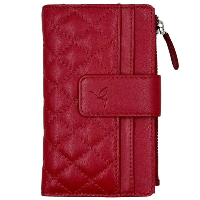 Luxus LX2289 Δερμάτινο Γυναικείο Πορτοφόλι με RFID Κόκκινο LUXUS