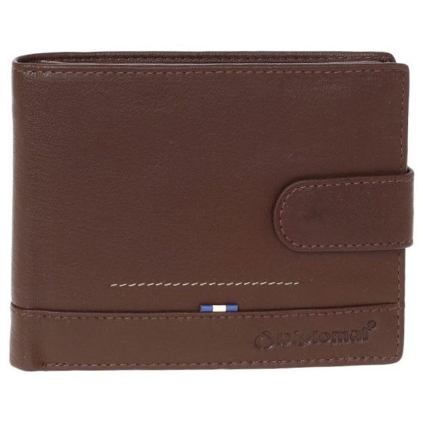 Diplomat MN112  Ανδρικό Πορτοφόλι με RFID Καφέ