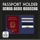 Legami Milano PH0033 STARS Θήκη Διαβατηρίου με RFID Μπλε 4