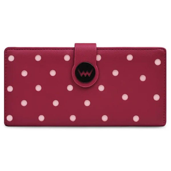 VUCH Γυναικείο Πορτοφόλι Pippa Wine polka-dot Κόκκινο