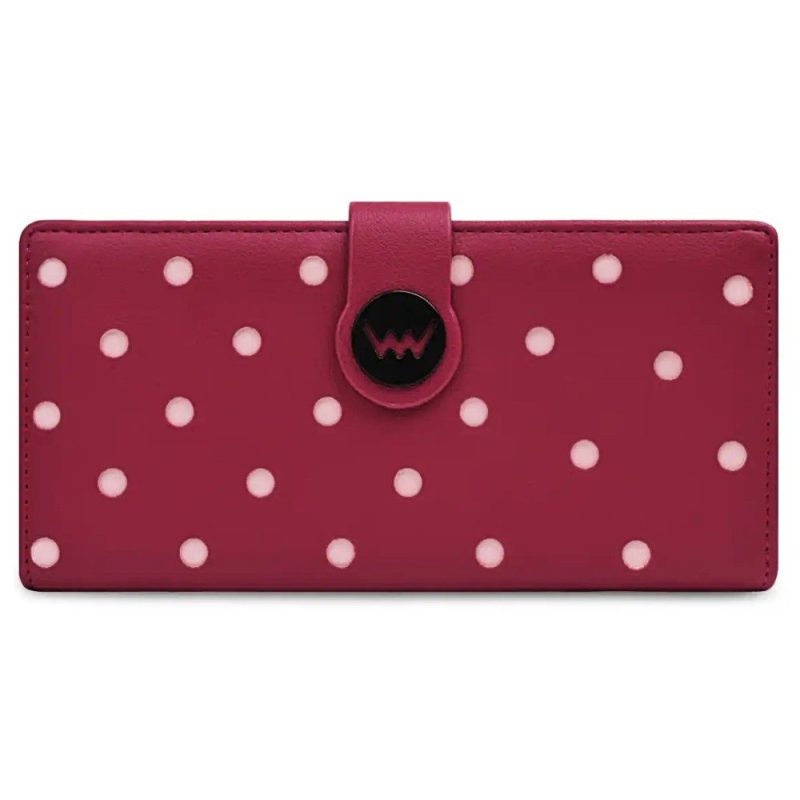 VUCH Γυναικείο Πορτοφόλι Pippa Wine polka-dot Κόκκινο VUCH