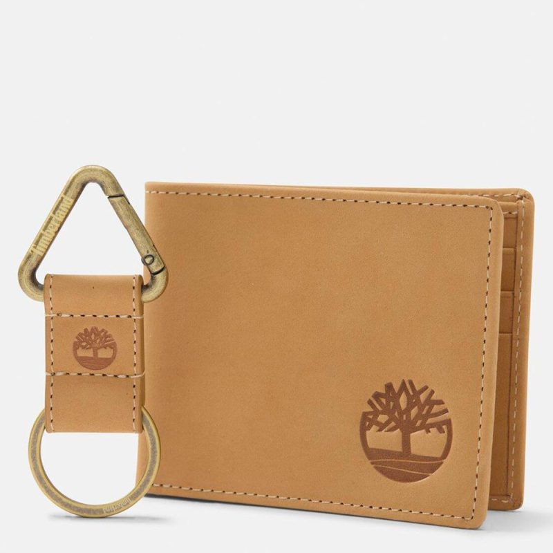 Timberland TB0A5Q5N231 Billfold Wallet & Key Fob Gift Set Δερμάτινο Σετ Πορτοφόλι-Μπρελόκ Ταμπά Timberland