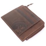Beverly Hills Polo Club BH-1196 Δερμάτινη καρτοθήκη καφέ 2