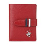 Beverly Hills Polo Club BH-1354 Γυναικείο Πορτοφόλι Καρτοθήκη κόκκινη 1
