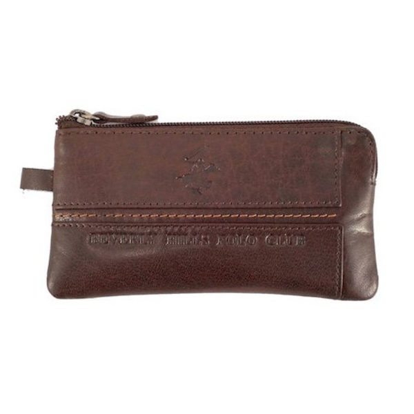 Beverly Hills Polo Club Δερμάτινη Κλειδοθήκη BH-1565 Καφέ