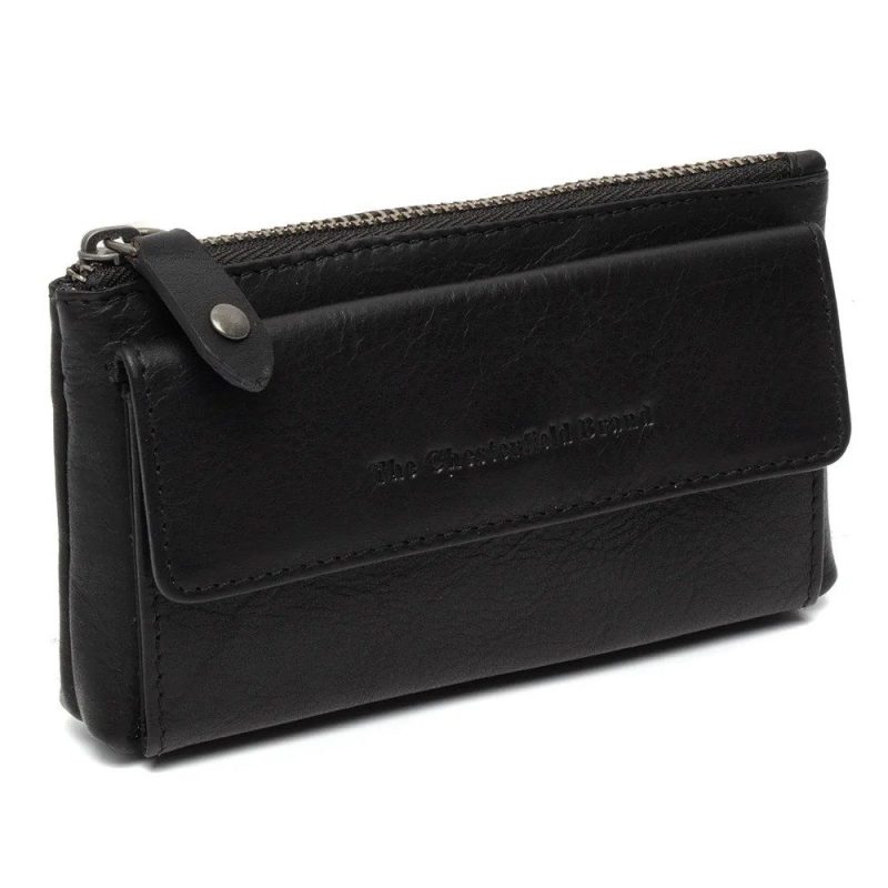 The Chesterfield Brand C08.050900 Δερμάτινη Κλειδοθήκη Μαύρη The Chesterfield